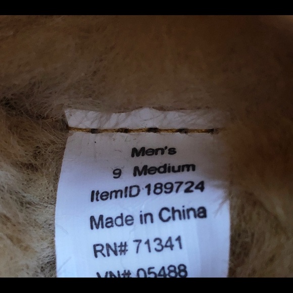 LL Bean Wicked Good Sheepskin Suede Slippers - Picture 7 of 8